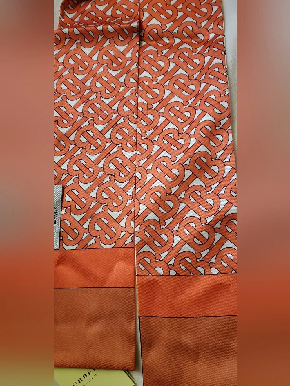 100% Silk Bag Twilly, Silk Scarf, Hairtie, Wrap